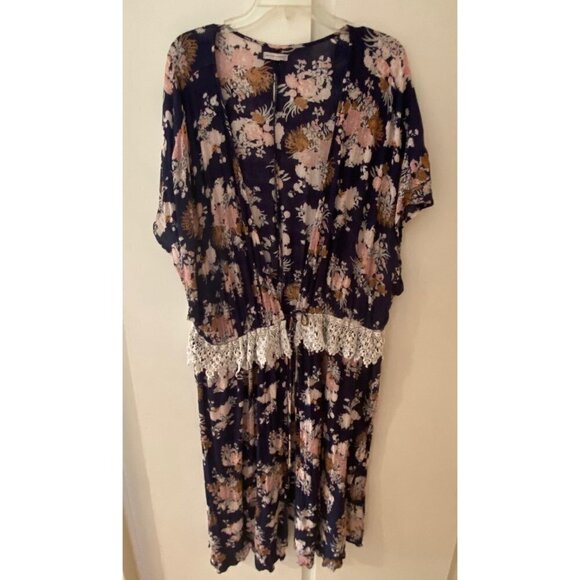 Melrose and Market Floral Duster Cardigan, 3X - Picture 12 of 14